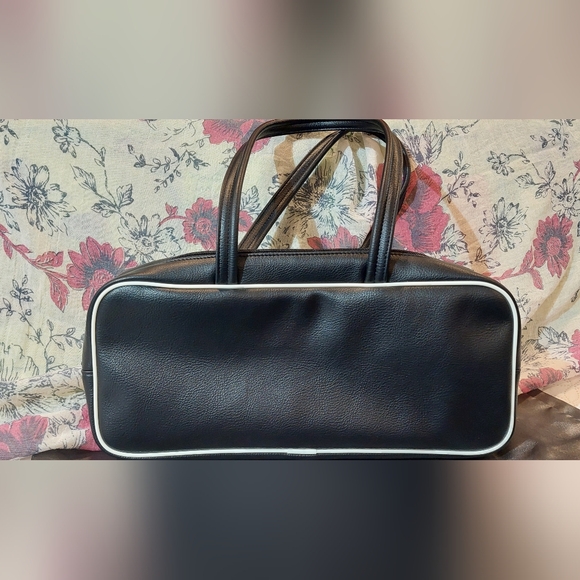 adidas Black Floral Appliqué Tote with Yellow & Green Accents - Picture 4 of 9